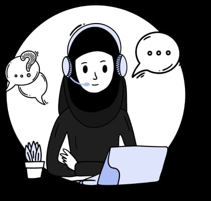 Contact Support Illustration